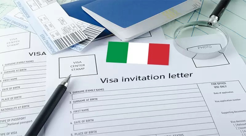دعوت نامه ایتالیا
